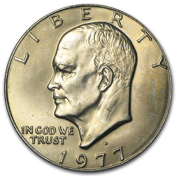1977-D Clad Eisenhower Dollar BU 1977-D Clad Eisenhower Dollar BU